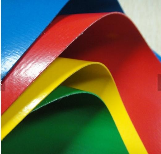PVC Coated Heavy Duty Vinyl Tarp High Tear Strength With Heat Welded Eyelets